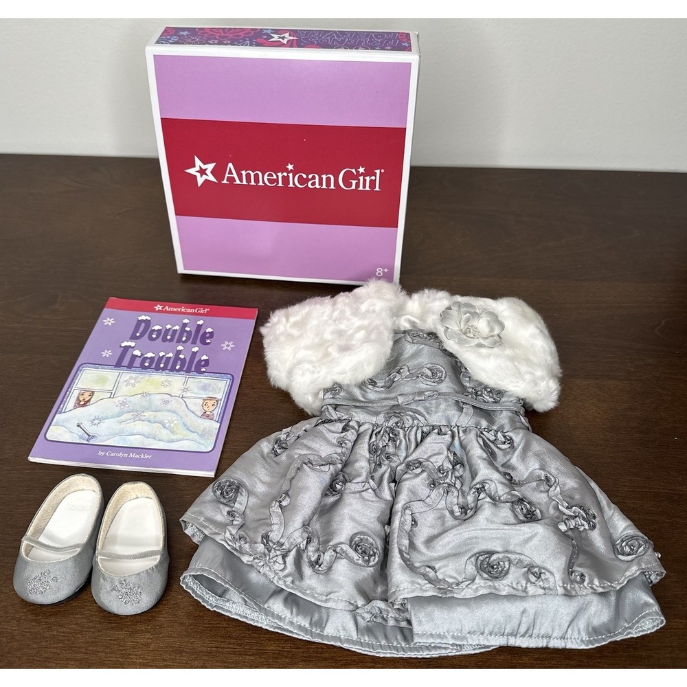 Fancy Flower Outfit American Girl Retired Just Like You Complete Dress Fur Book